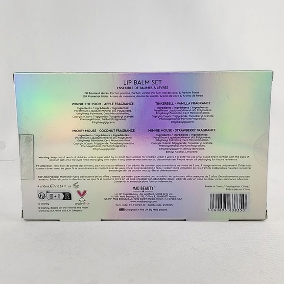 Disney Lip Balm 100 Year Anniversary Mickey Minnie Tinkerbell Winnie The Pooh - Picture 6 of 9
